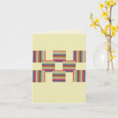 Rainbow Squares-Karte Karte (Gelbe Blume)