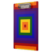 Rainbow Squares Klemmbrett (Links)