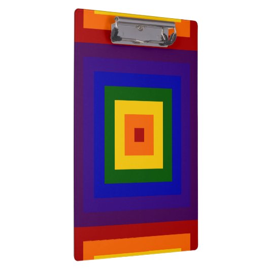 Rainbow Squares Klemmbrett (Rechts)