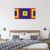 Rainbow Squares Leinwanddruck (Insitu (Schlafzimmer))