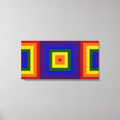 Rainbow Squares Leinwanddruck (Vorderseite)