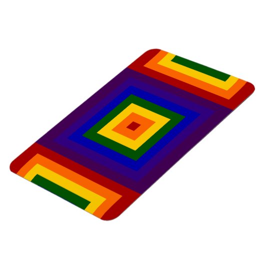 Rainbow Squares Magnet (Linke Seite)