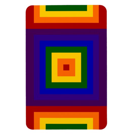Rainbow Squares Magnet (Vertikal)