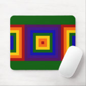 Rainbow Squares Maus Pad Mousepad (Mit Mouse)