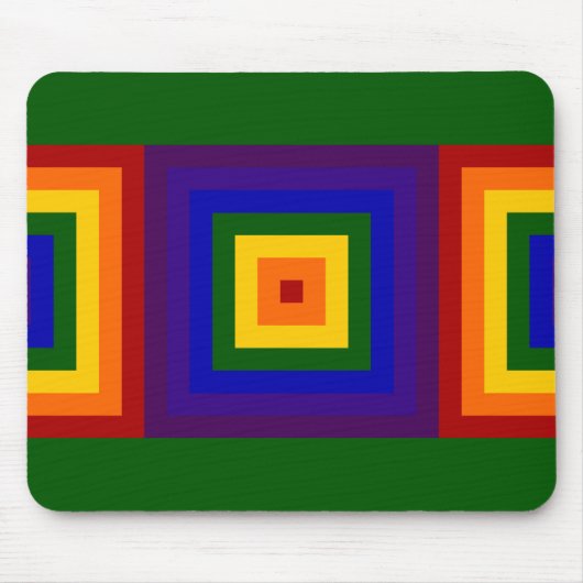 Rainbow Squares Maus Pad Mousepad (Vorne)