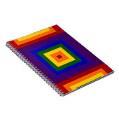 Rainbow Squares Notizblock (Rechte Seite)