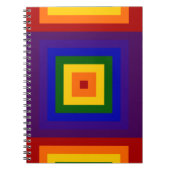 Rainbow Squares Notizblock (Vorderseite)