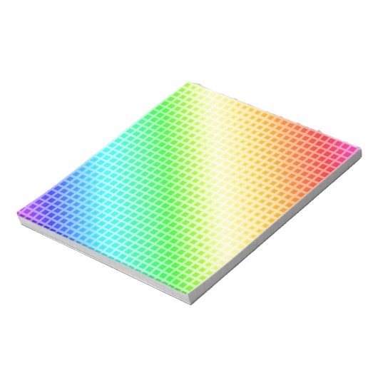 Rainbow Squares Notizblock (Rotiert)