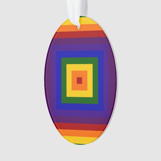 Rainbow Squares Ornament (Vorderseite)
