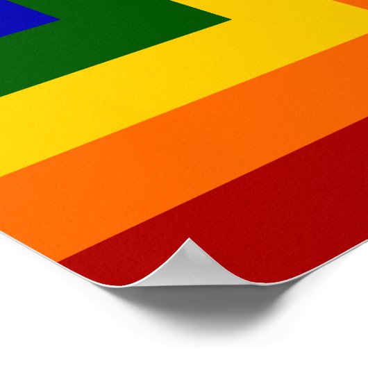 Rainbow Squares Poster (Ecke)