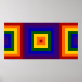 Rainbow Squares Poster (Vorne)