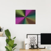 Rainbow Squares Poster (Heimbüro)