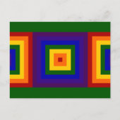 Rainbow Squares Postkarte (Vorderseite)