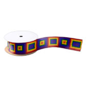 Rainbow Squares Satinband (Spule)