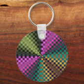 Rainbow Squares Schlüsselanhänger (Vorderseite)