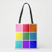 Rainbow Squares Tasche (Vorderseite)