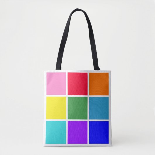 Rainbow Squares Tasche (Vorderseite)