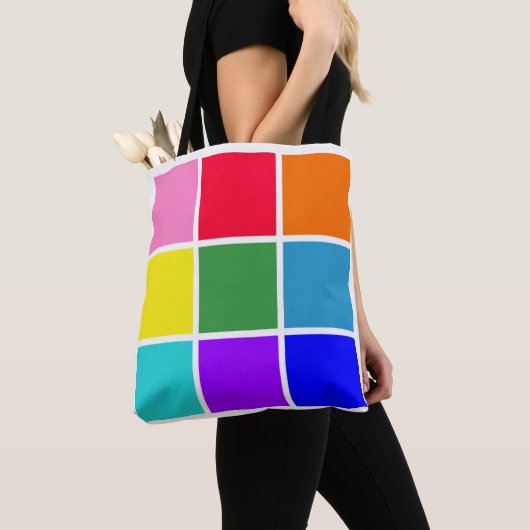 Rainbow Squares Tasche (Von Nahem)