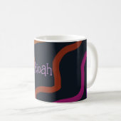 Rainbow Squiggle Kaffeetasse (VorderseiteRechts)