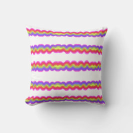 Rainbow Squiggle Strip Kissen