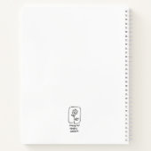 Rainbow Squiggles-Notebook Notizblock (Rückseite)