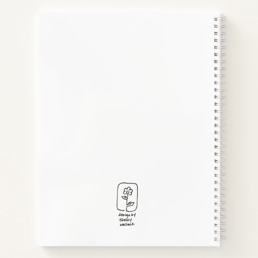 Rainbow Squiggles-Notebook Notizblock (Rückseite)