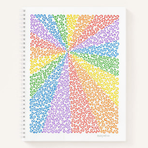 Rainbow Squiggles-Notebook Notizblock