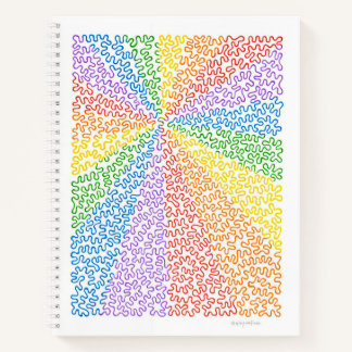 Rainbow Squiggles-Notebook Notizblock