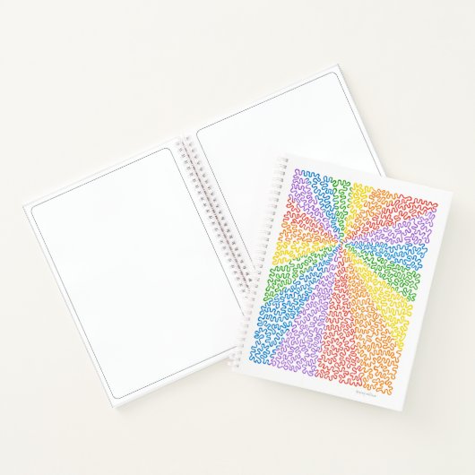 Rainbow Squiggles-Notebook Notizblock (Innenseite)