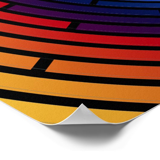 Rainbow Squiral Poster ROY G BIV (Ecke)