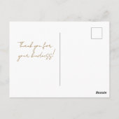 Rainbow Squirrel — Cute Kids Art Thank You Postkarte (Rückseite)