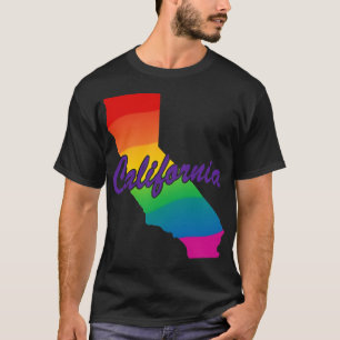 Rainbow Staat Kontur California T - Shirt