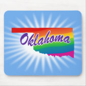 Rainbow-Staat Oklahoma Mousepad (Vorne)