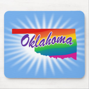 Rainbow-Staat Oklahoma Mousepad