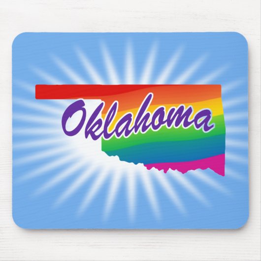 Rainbow-Staat Oklahoma Mousepad (Vorne)