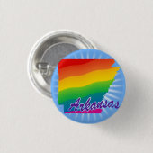 Rainbow-Staat von Arkansas Button (Vorne & Hinten)