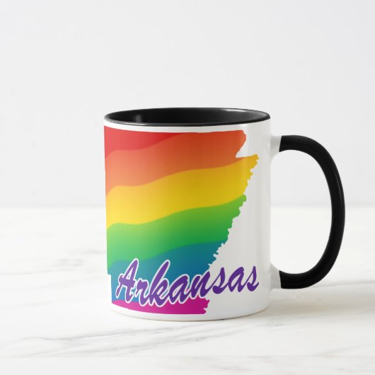Rainbow-Staat von Arkansas Tasse (Rechts)