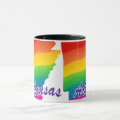 Rainbow-Staat von Arkansas Tasse (Zentrum)