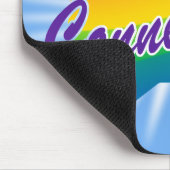 Rainbow-Staat von Connecticut Mousepad (Ecke)