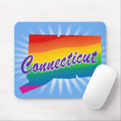 Rainbow-Staat von Connecticut Mousepad (Mit Mouse)