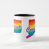 Rainbow-Staat von Connecticut Tasse (Zentrum)