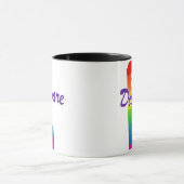 Rainbow-Staat von Delaware Tasse (Zentrum)