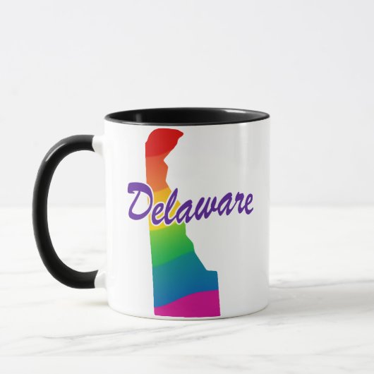Rainbow-Staat von Delaware Tasse (Links)