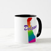 Rainbow-Staat von Delaware Tasse (VorderseiteRechts)