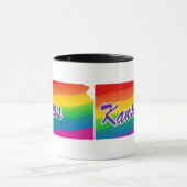 Rainbow-Staat von Kansas Tasse (Zentrum)