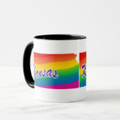 Rainbow-Staat von Kansas Tasse (Vorderseite Links)