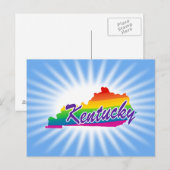 Rainbow-Staat von Kentucky Postkarte (Vorne/Hinten)