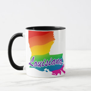Rainbow-Staat von Louisiana Tasse