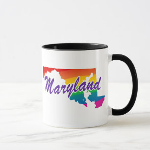Rainbow-Staat von Maryland Tasse