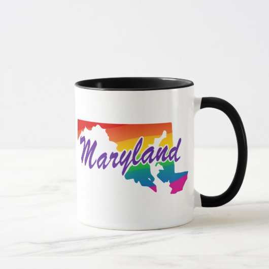 Rainbow-Staat von Maryland Tasse (Rechts)